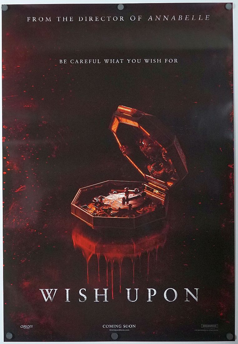 Wish Upon (2017) original theatrical movie poster - Advance