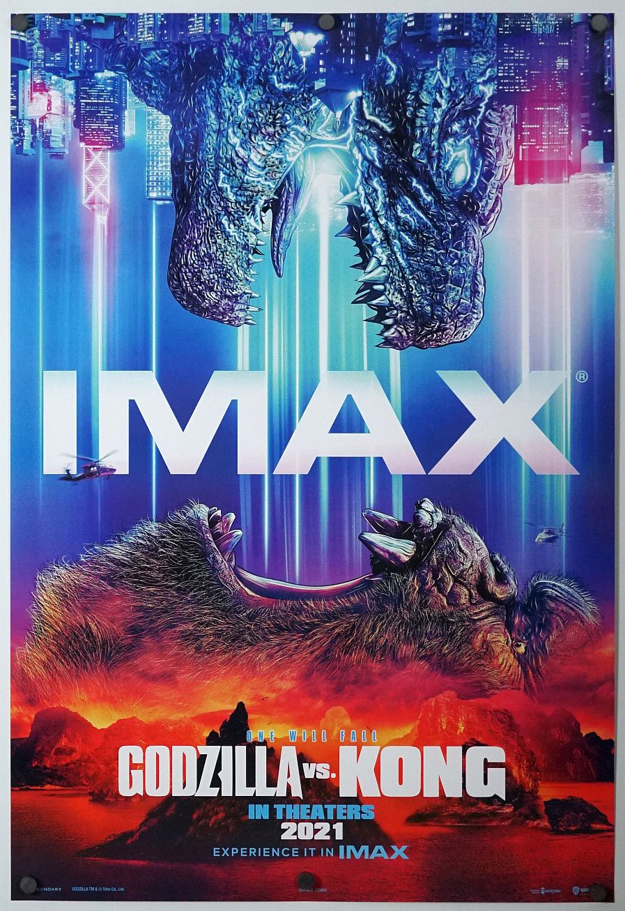 Godzilla vs. Kong (2021) original theatrical movie poster - International IMAX