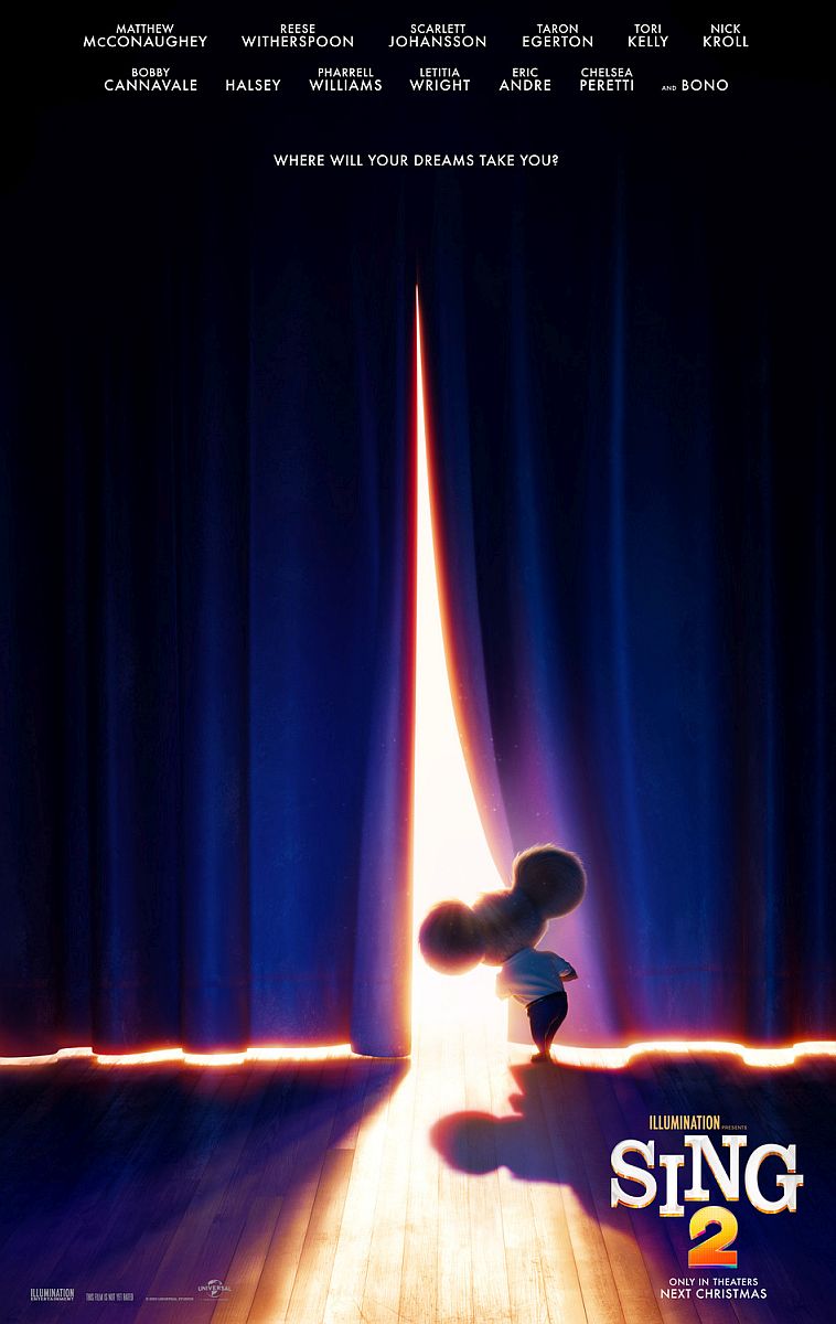 Sing 2 (2021) original theatrical movie poster - Advance