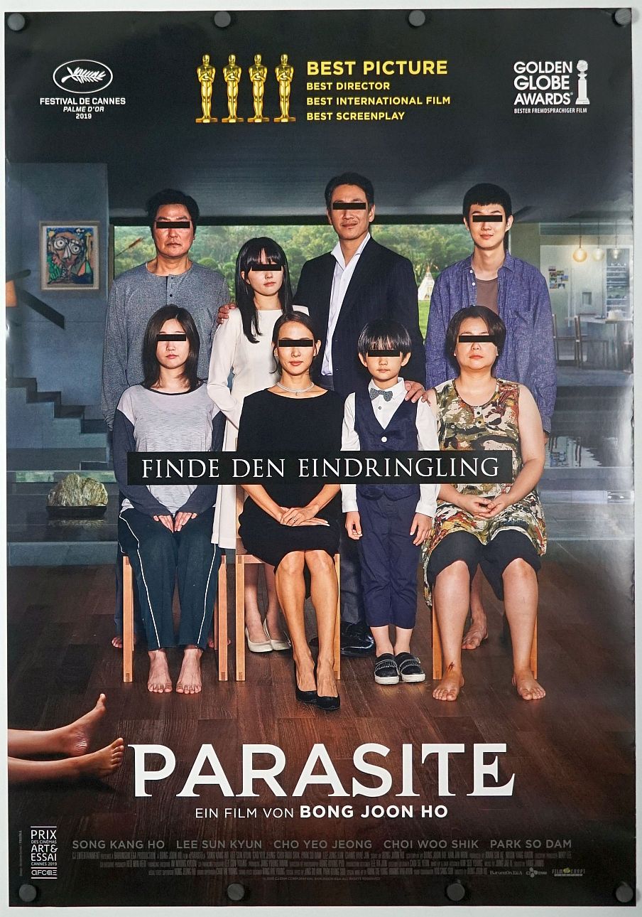 Parasite (2019) original theatrical movie poster - Final