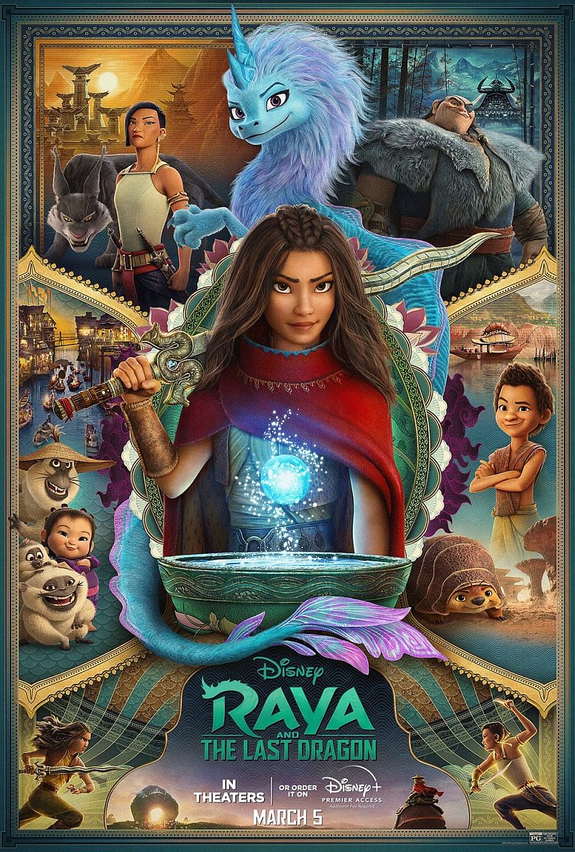 Raya and the Last Dragon (2021) original theatrical movie poster - Final
