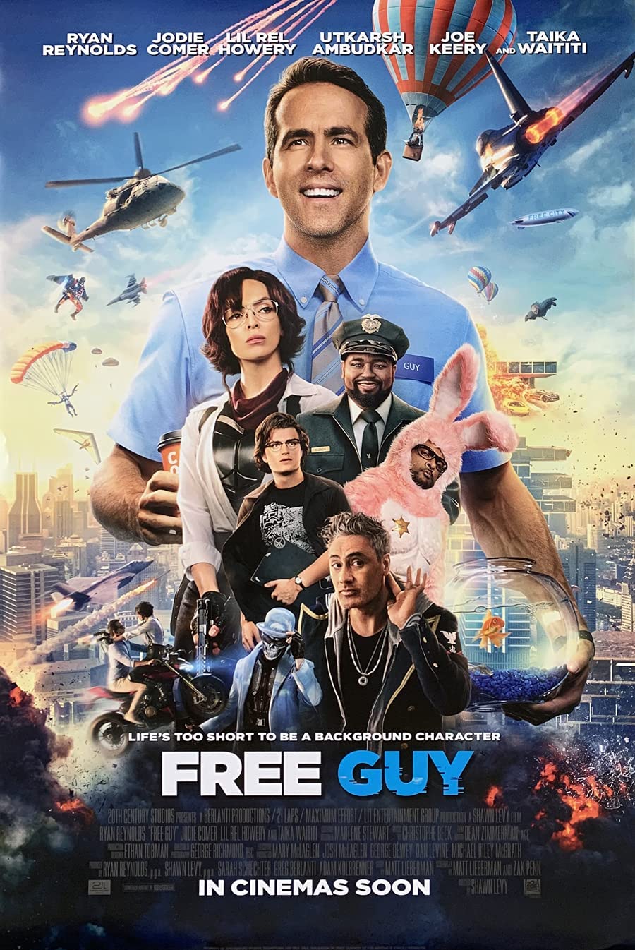 Free Guy (2021) original theatrical movie poster - International Final