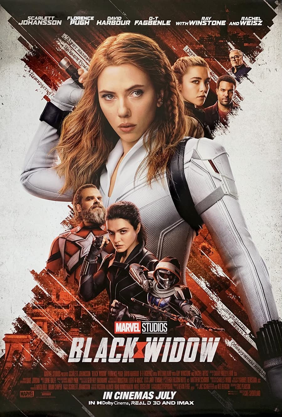 Black Widow (2021) original theatrical movie poster - International Final