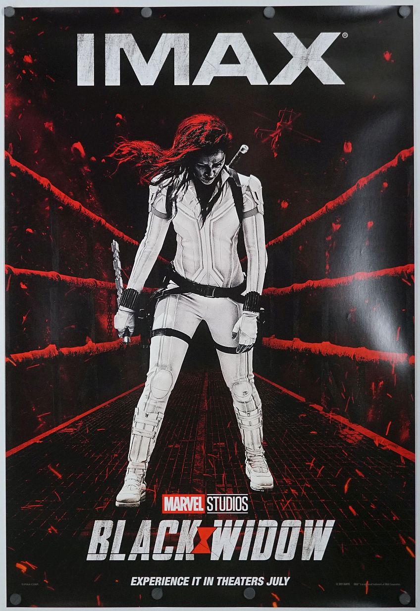 Black Widow (2021) original theatrical movie poster - International IMAX