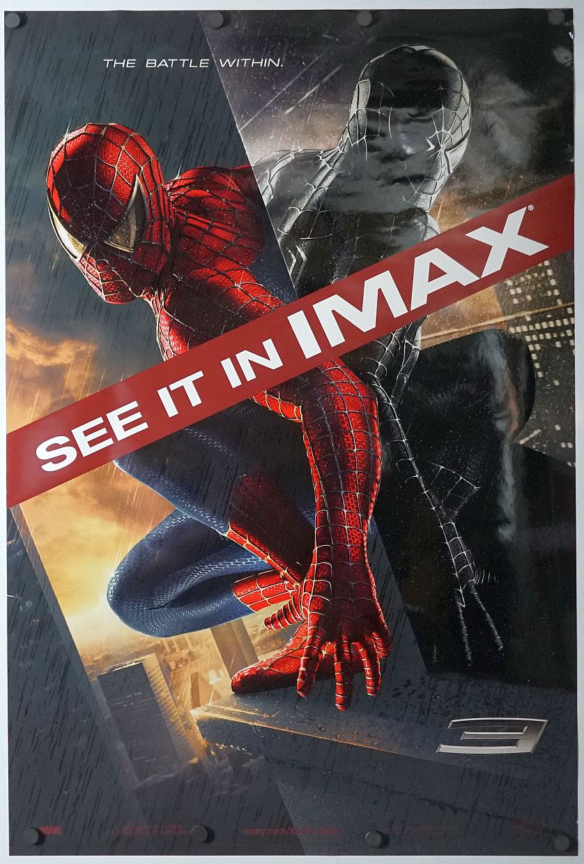 Spider-Man 3 (2007) original theatrical movie poster - Imax