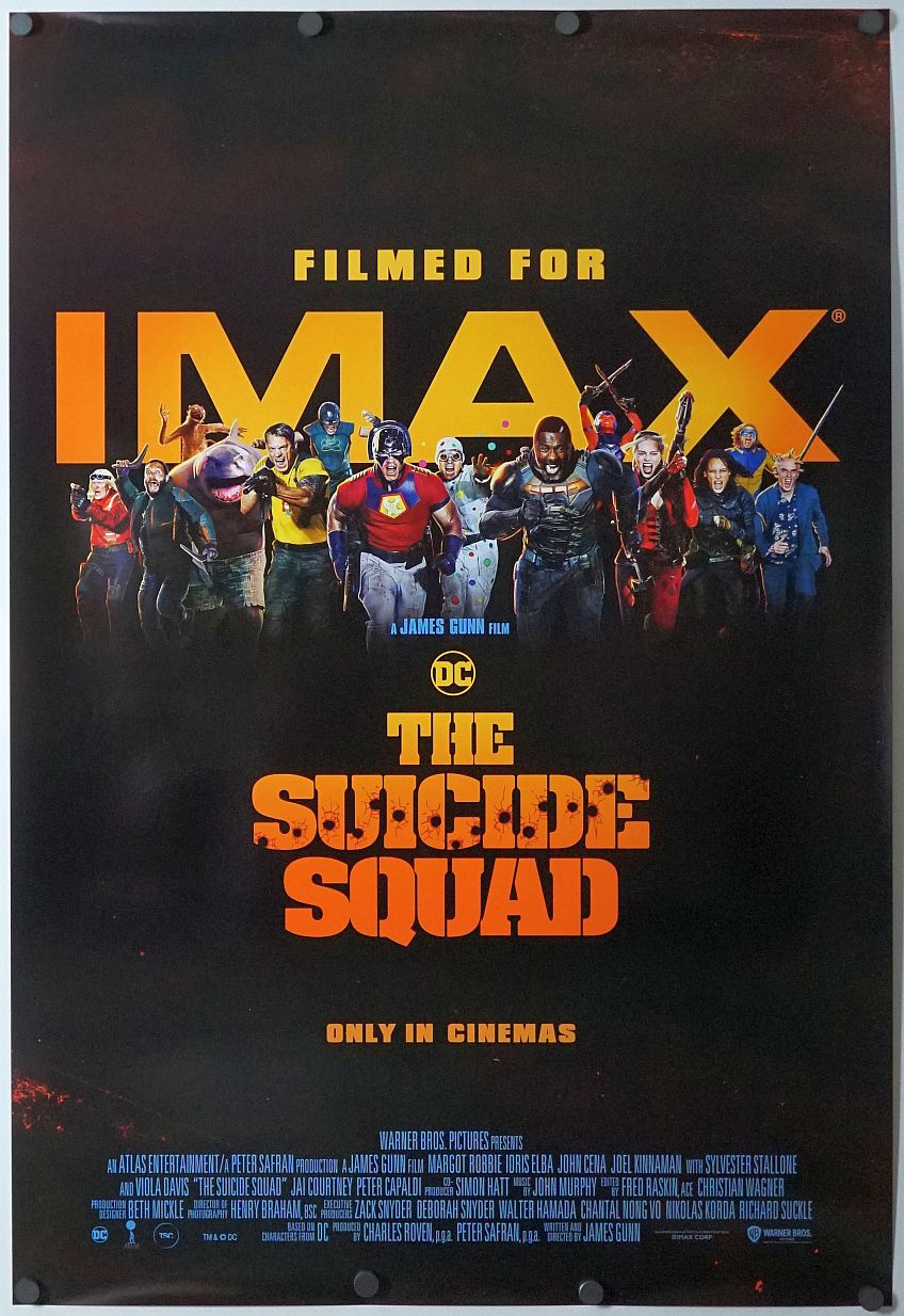 Suicide Squad 2 (2021) original theatrical movie poster - International IMAX