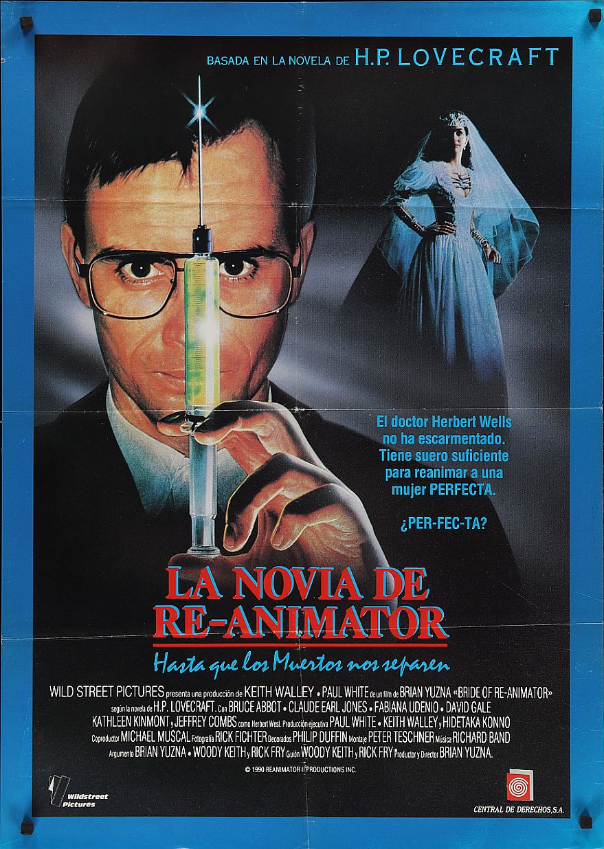 Bride of Re-Animator (1990) original theatrical movie poster - Final