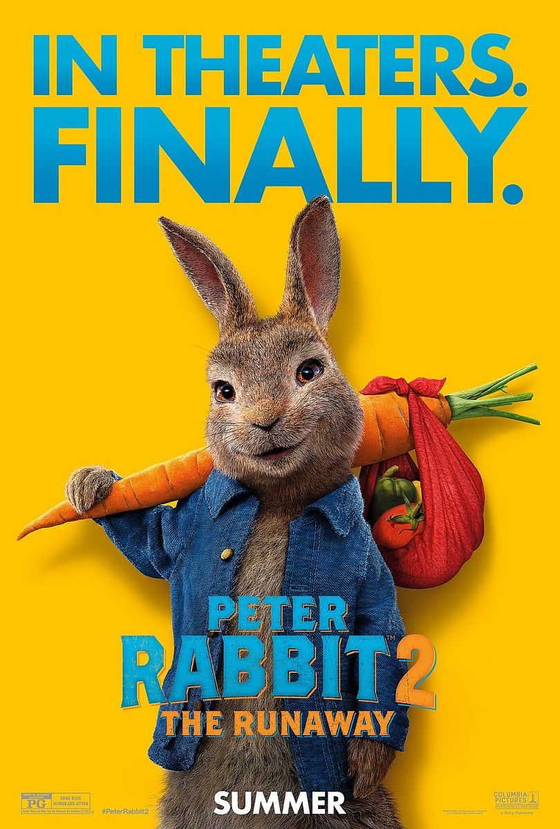 Peter Rabbit 2: The Runaway (2021) original theatrical movie poster - Style B