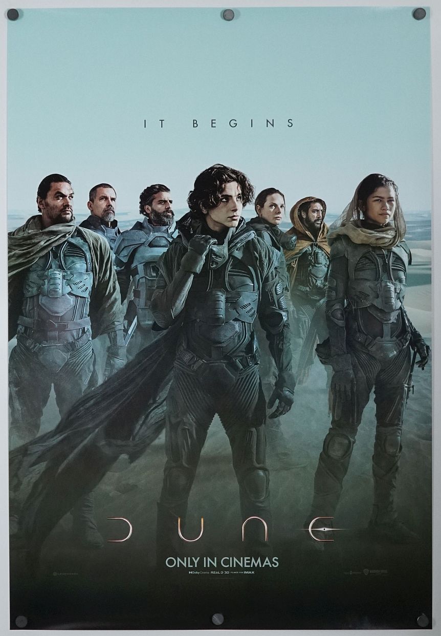 Dune (2021) original theatrical movie poster - International Advance