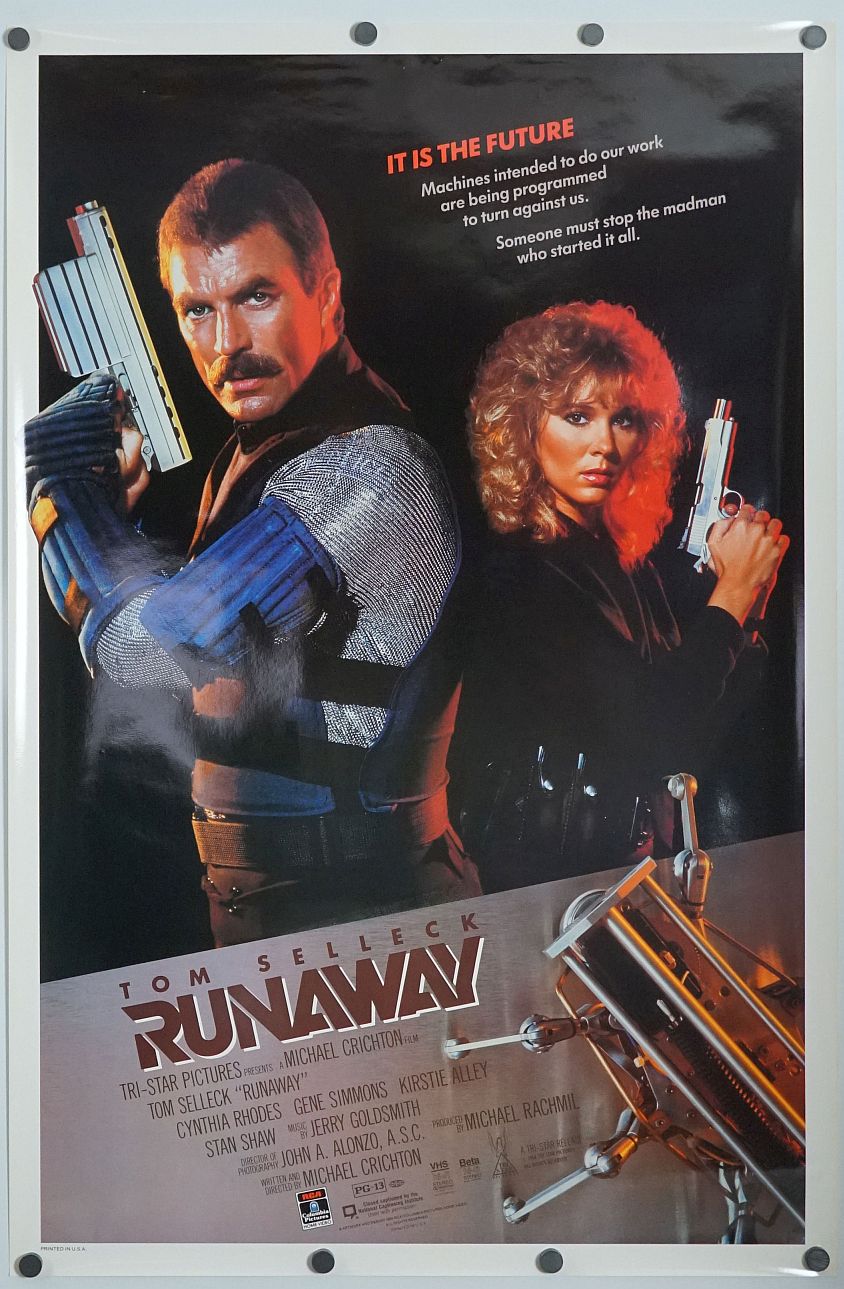 Runaway (1984) original theatrical movie poster - Video