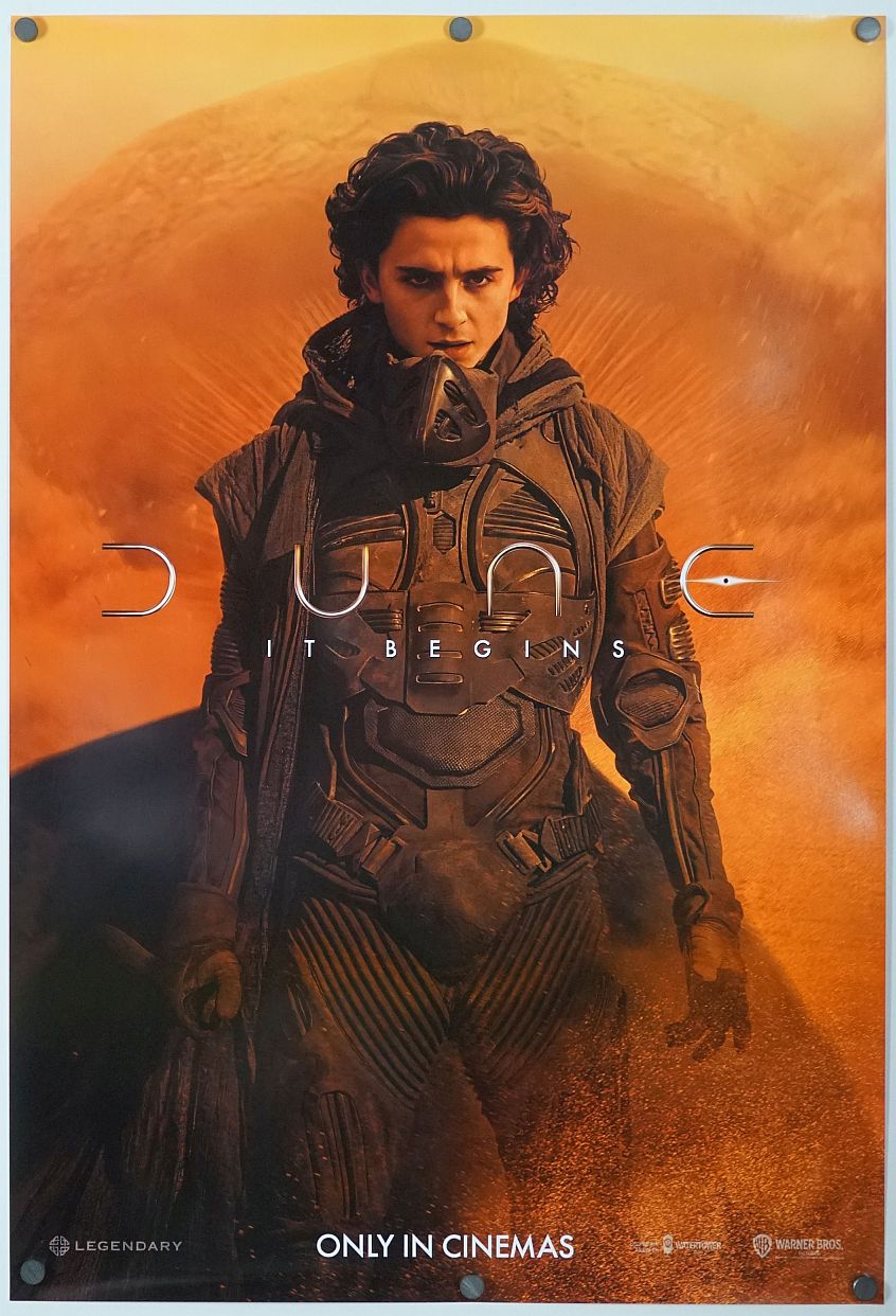Dune (2021) original theatrical movie poster - International Advance B