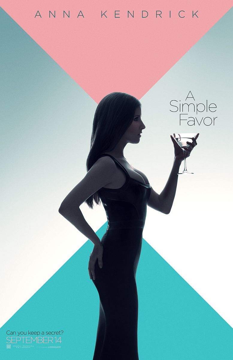 A Simple Favor (2018) original theatrical movie poster - Advance Style C