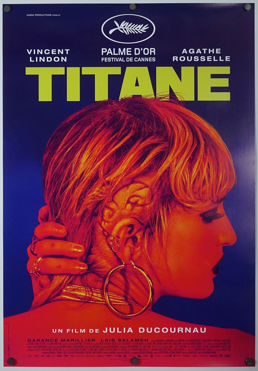 Titane (2021) original theatrical movie poster - Final - French Language