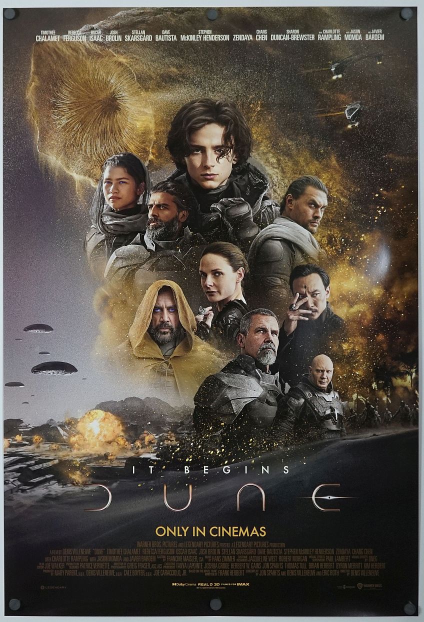 Dune (2021) original theatrical movie poster - International Final