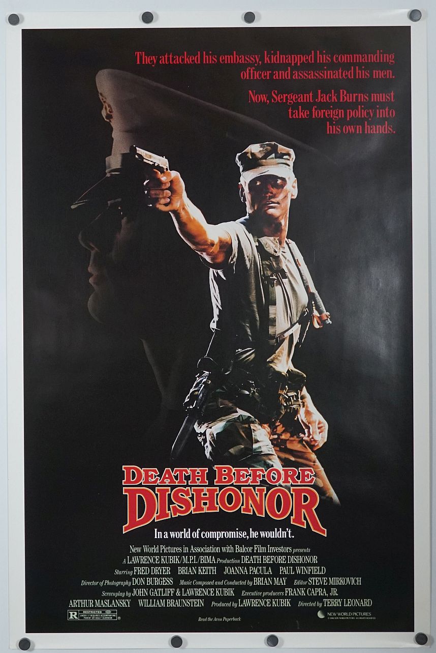 Death Before Dishonor (1987) original theatrical movie poster - Final