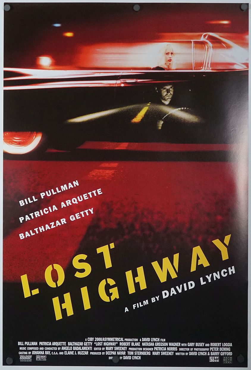Lost Highway (1997) original theatrical movie poster - International
