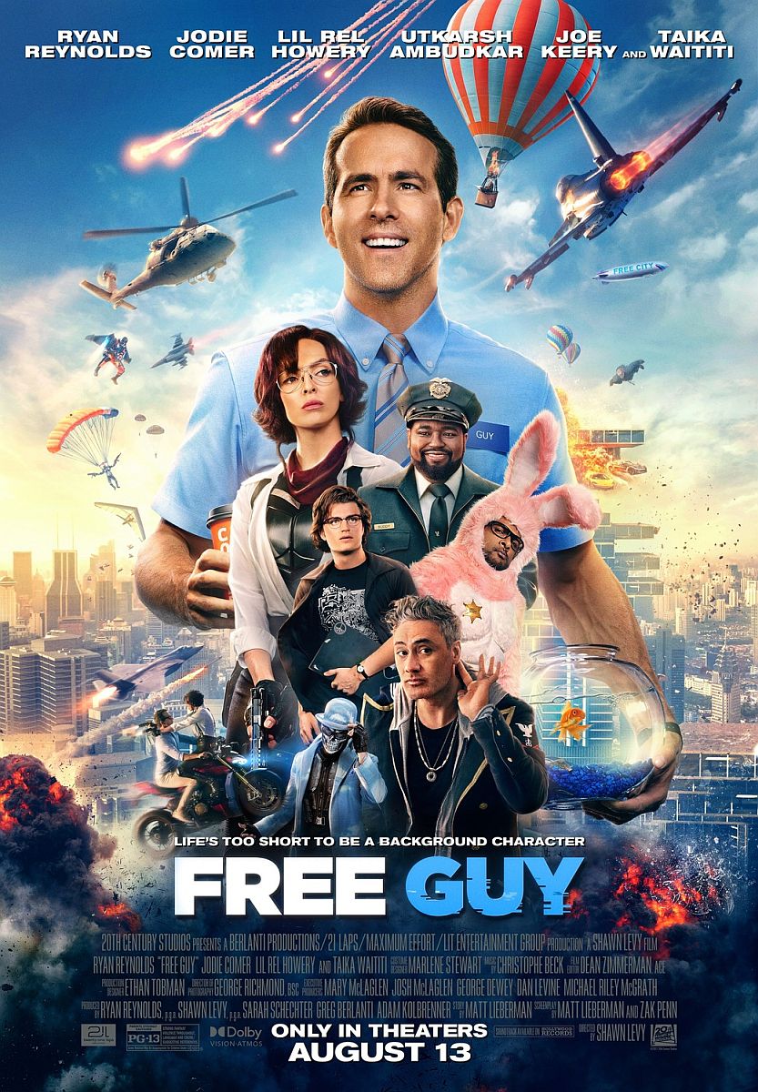 Free Guy (2021) original theatrical movie poster - Final