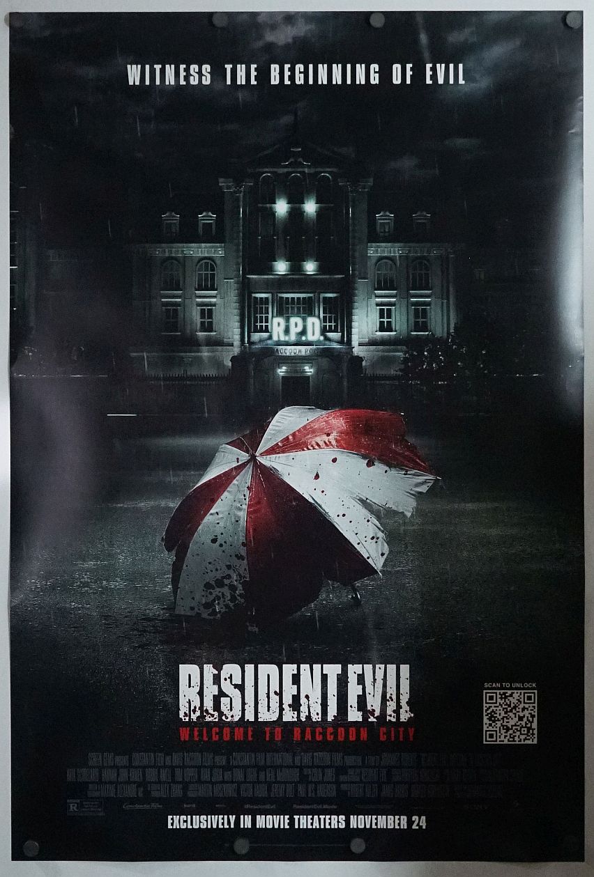 Resident Evil: Welcome to Raccoon City (2021) original theatrical movie poster - Final