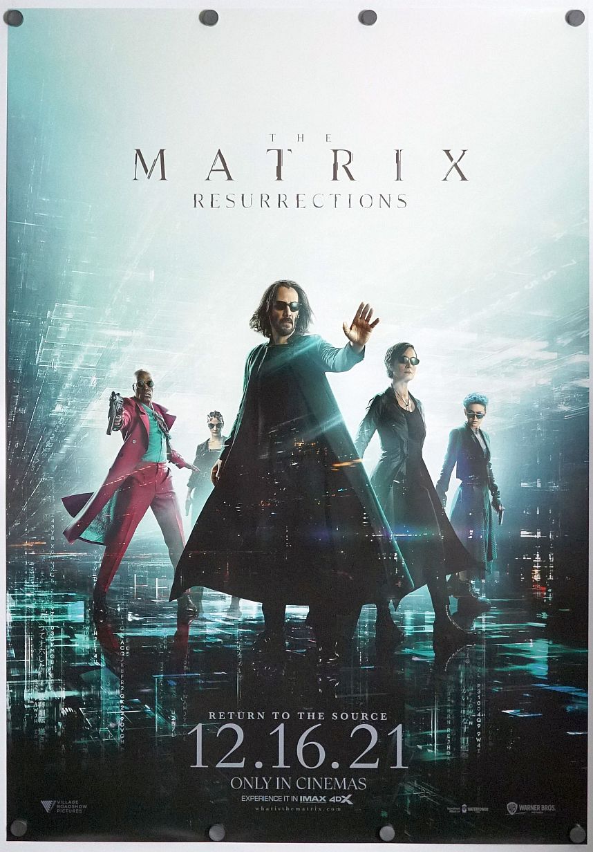 The Matrix 4 (2021) original theatrical movie poster - Final
