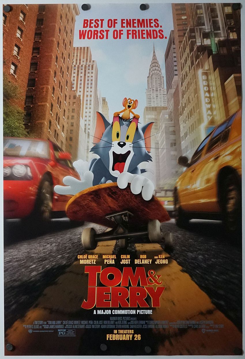 Tom and Jerry (2021) original theatrical movie poster - Final