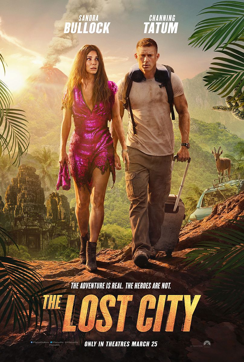 The Lost City (2022) original theatrical movie poster - Advance