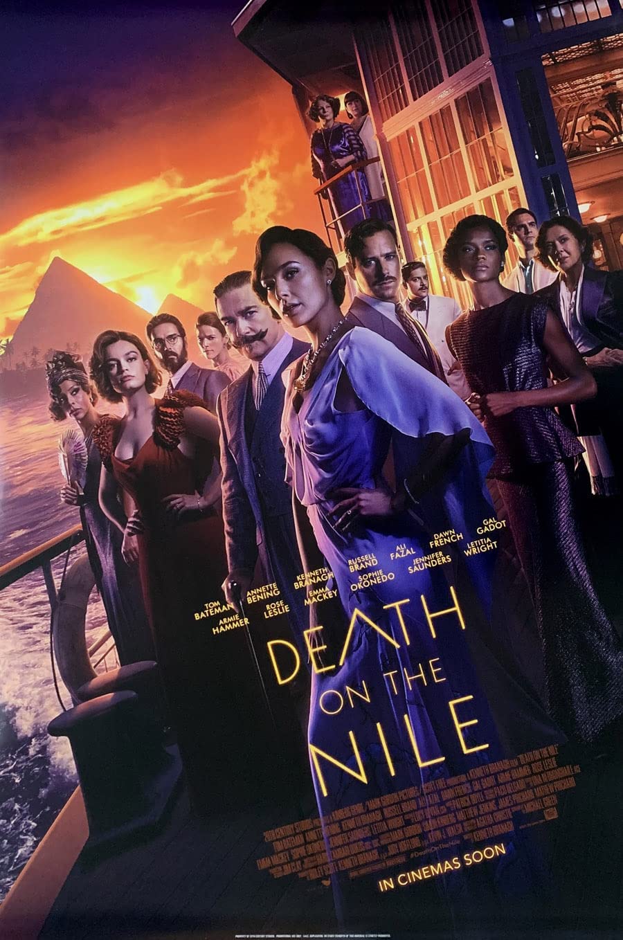 Death on the Nile (2022) original theatrical movie poster - International Final