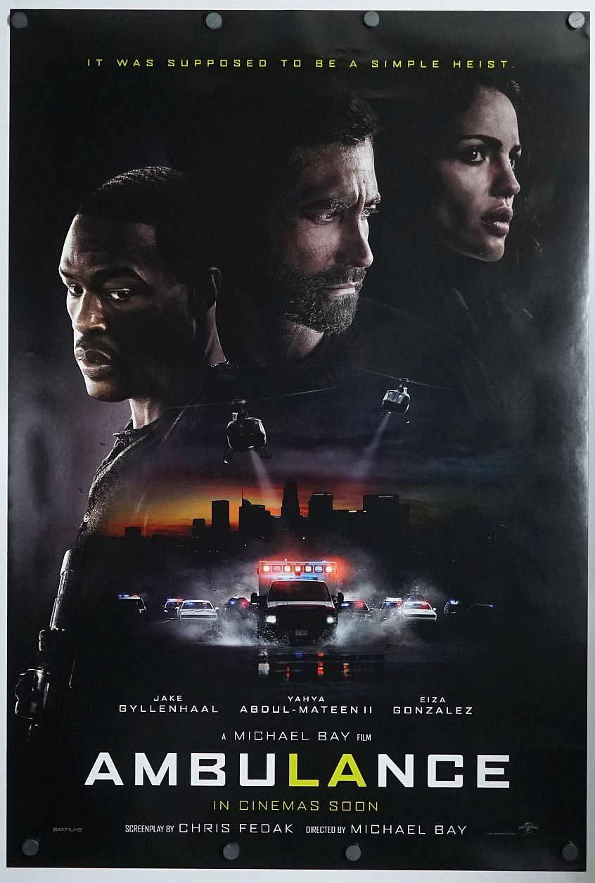 Ambulance (2022) original theatrical movie poster - International Advance