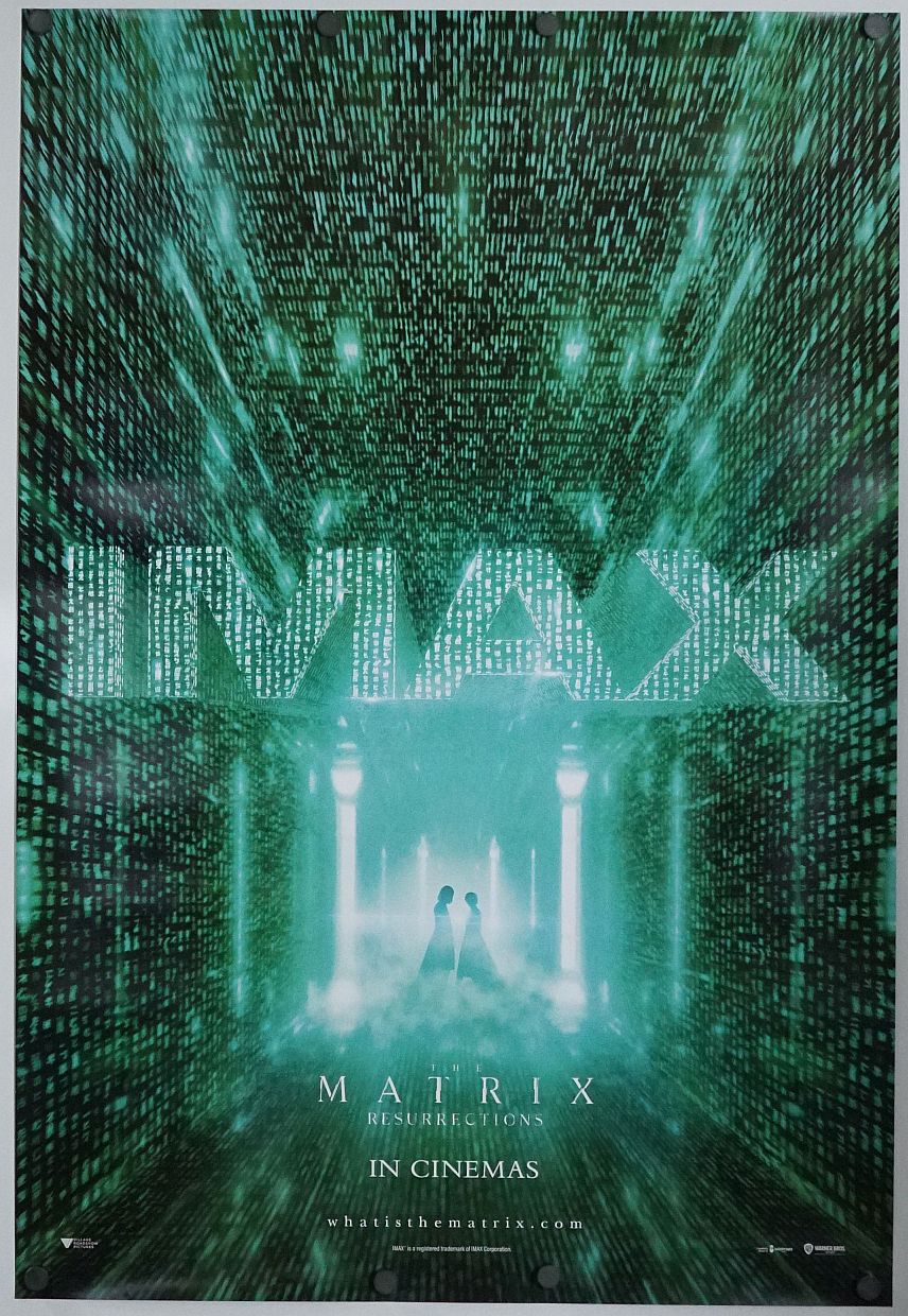 The Matrix 4 (2021) original theatrical movie poster - International IMAX