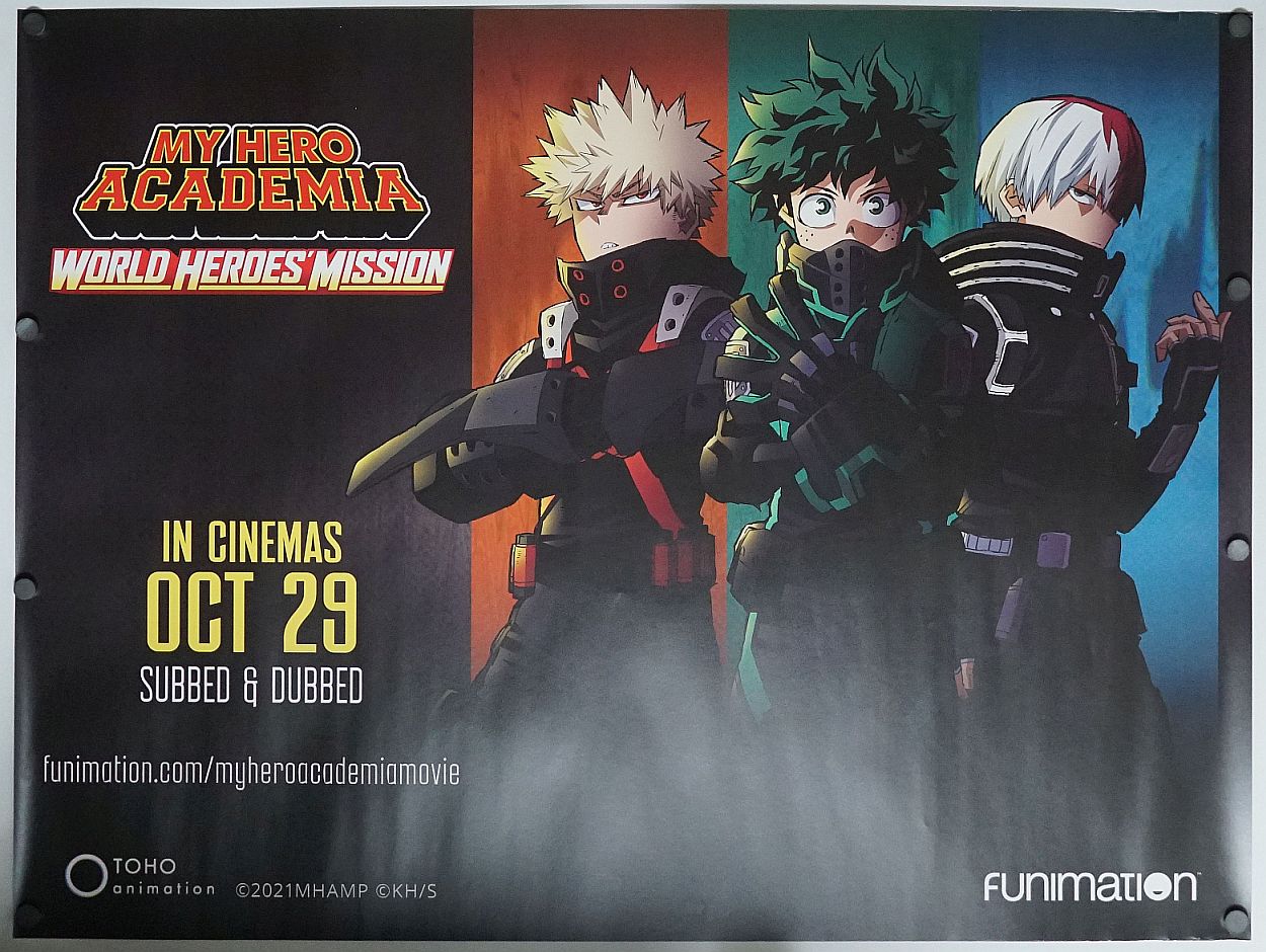 My Hero Academia: World Heroes' Mission (2021) original theatrical movie poster - Final