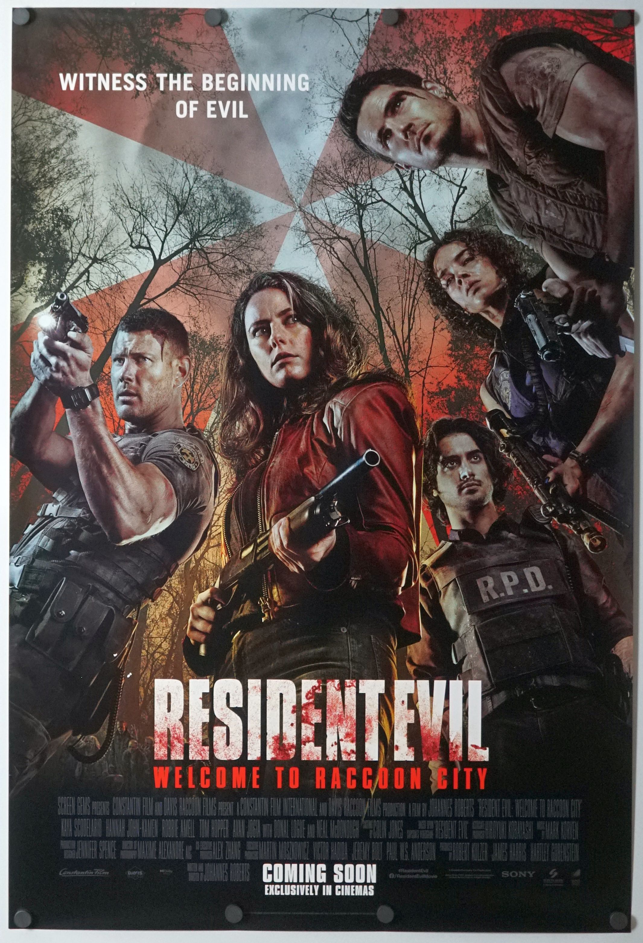 Resident Evil: Welcome to Raccoon City (2021) original theatrical movie poster - International Final