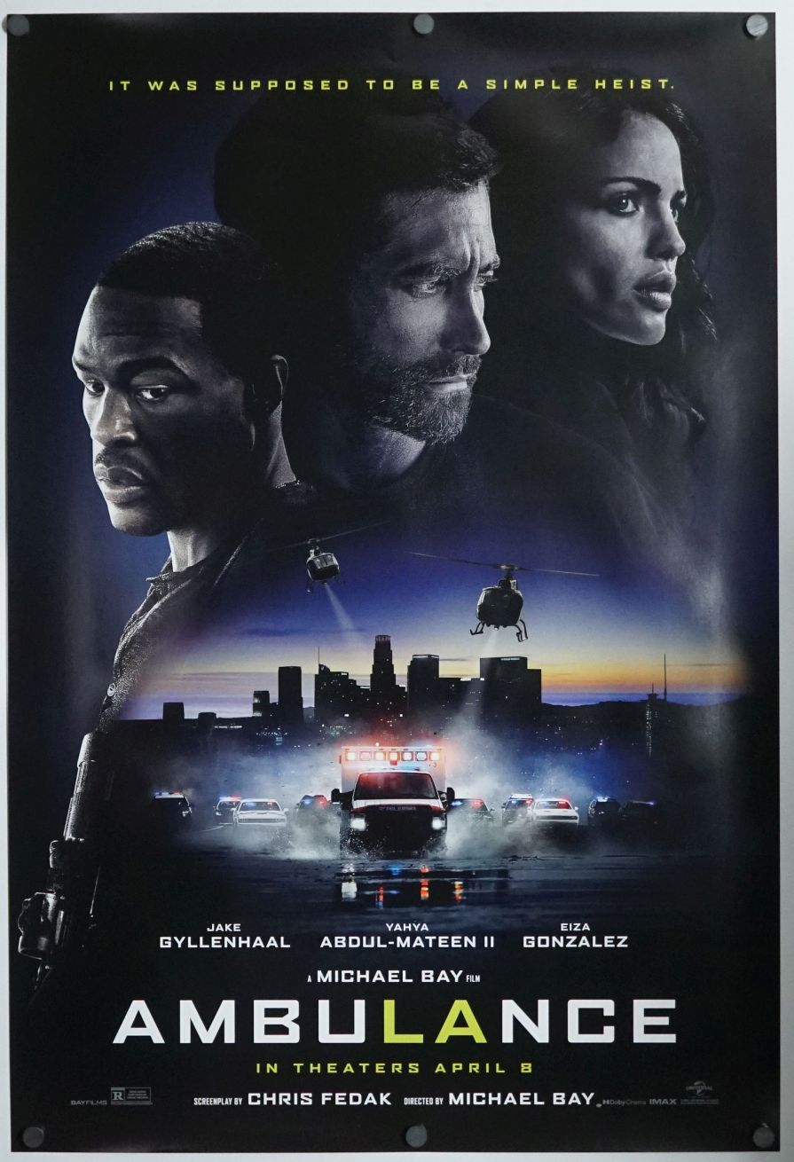 Ambulance (2022) original theatrical movie poster - Final