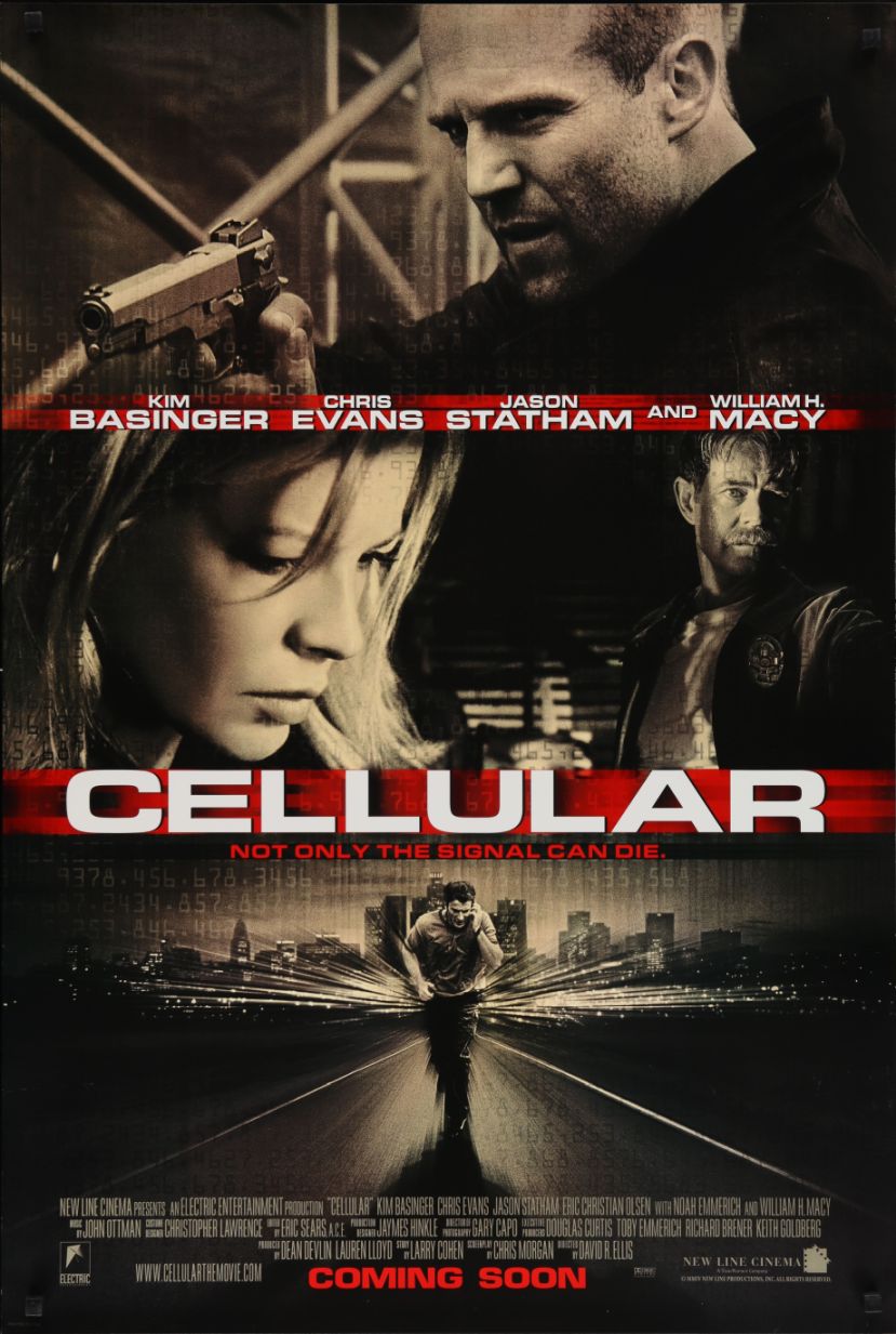 Cellular (2004) original theatrical movie poster - International Final