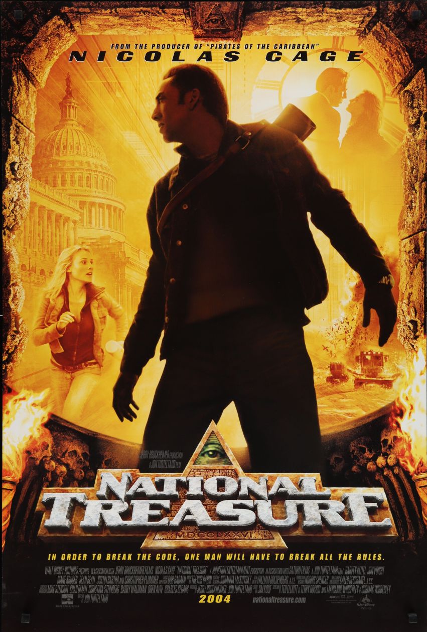 National Treasure (2004) original theatrical movie poster - International Final