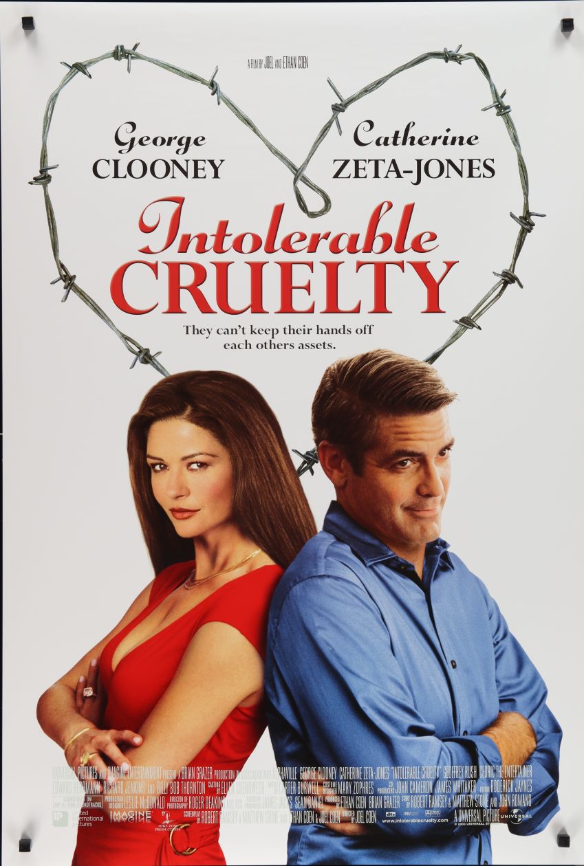Intolerable Cruelty (2003) original theatrical movie poster - International Final