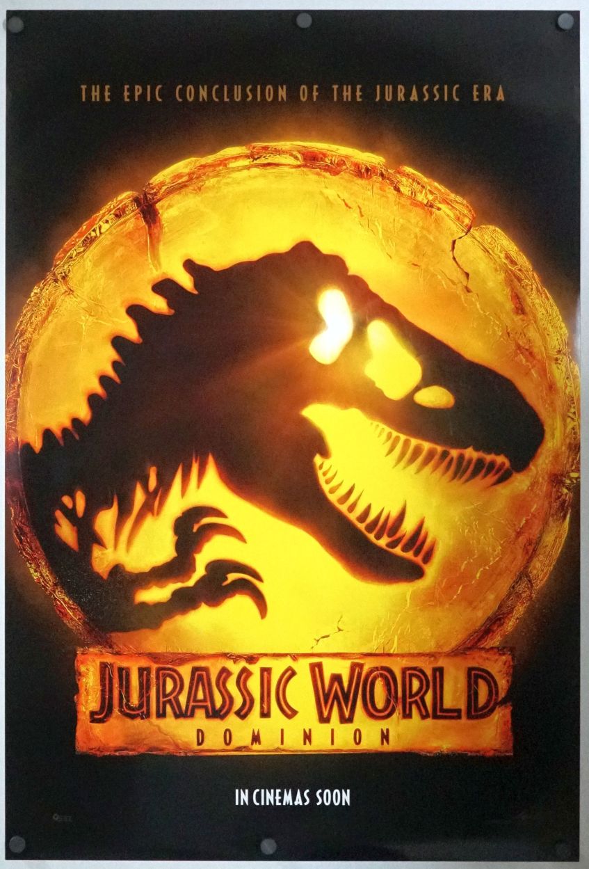 Jurassic World: Dominion (2022) original theatrical movie poster - International Advance B