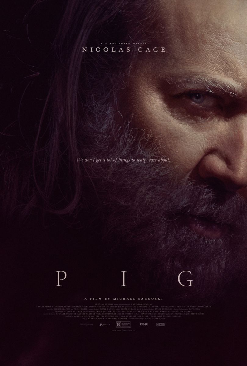Pig (2021) original theatrical movie poster - Final