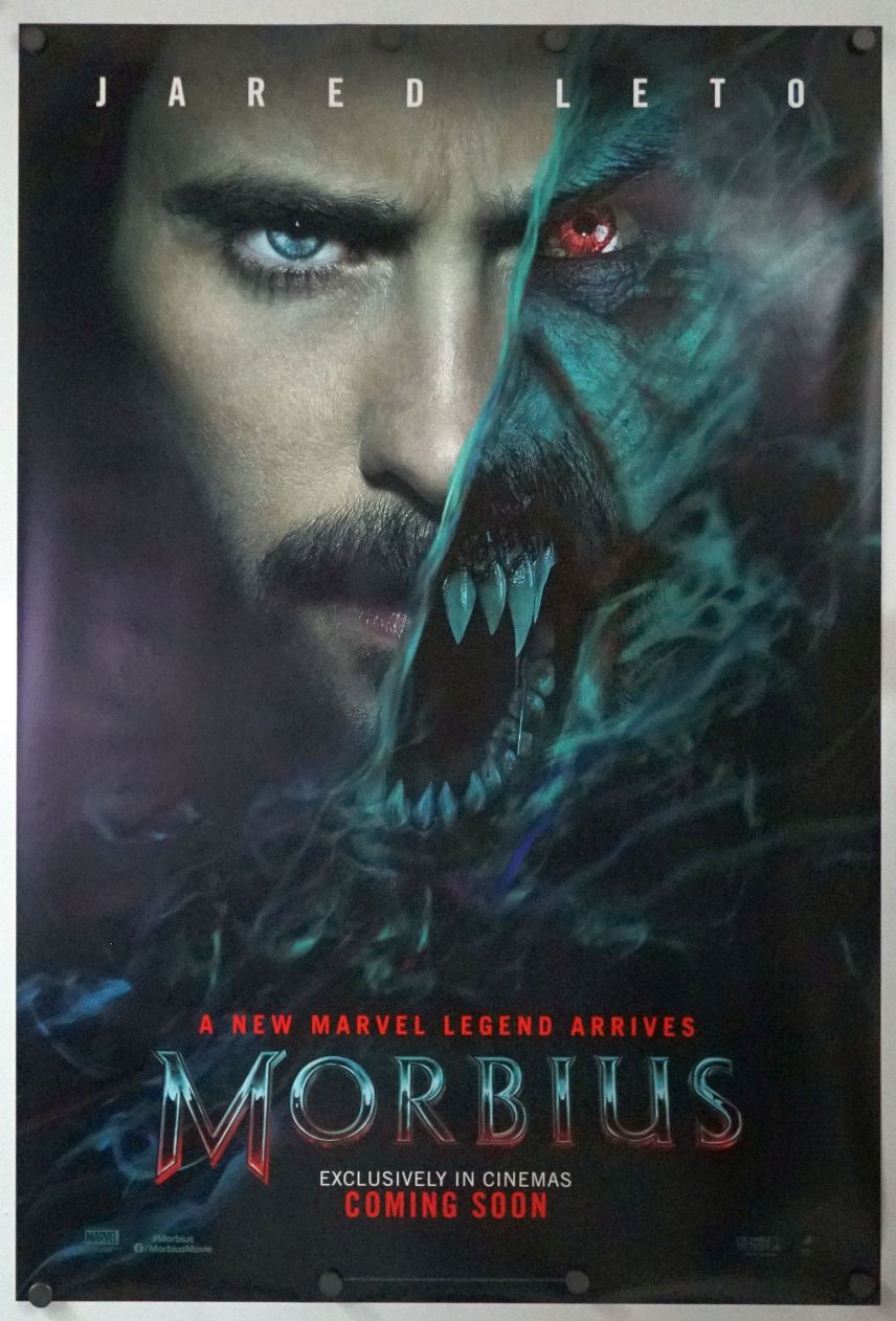 Morbius (2022) original theatrical movie poster - International Advance