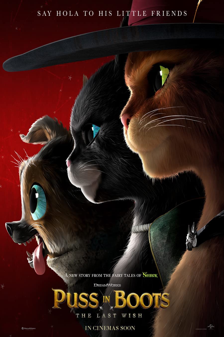 Puss in Boots: The Last Wish (2022) original theatrical movie poster - International Advance
