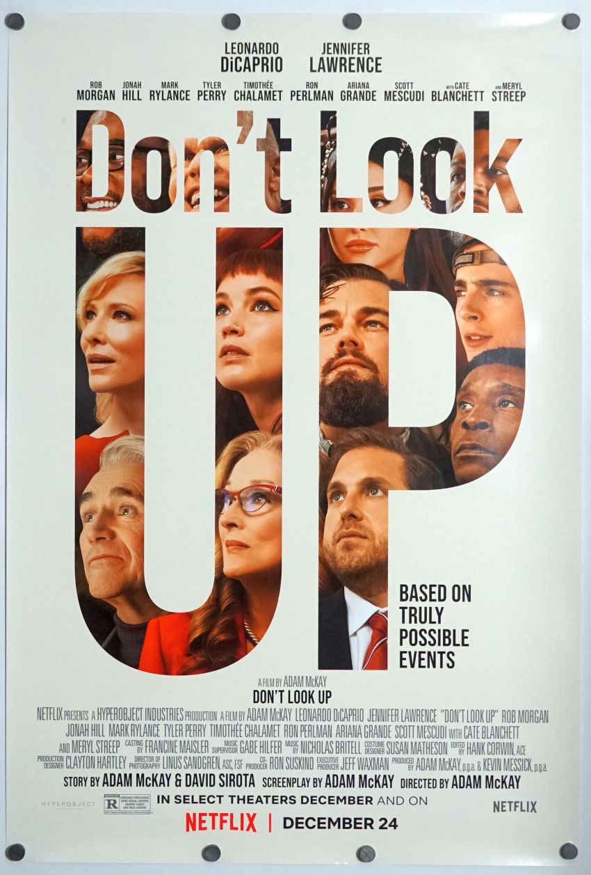 Don't Look Up (2021) original theatrical movie poster - Final