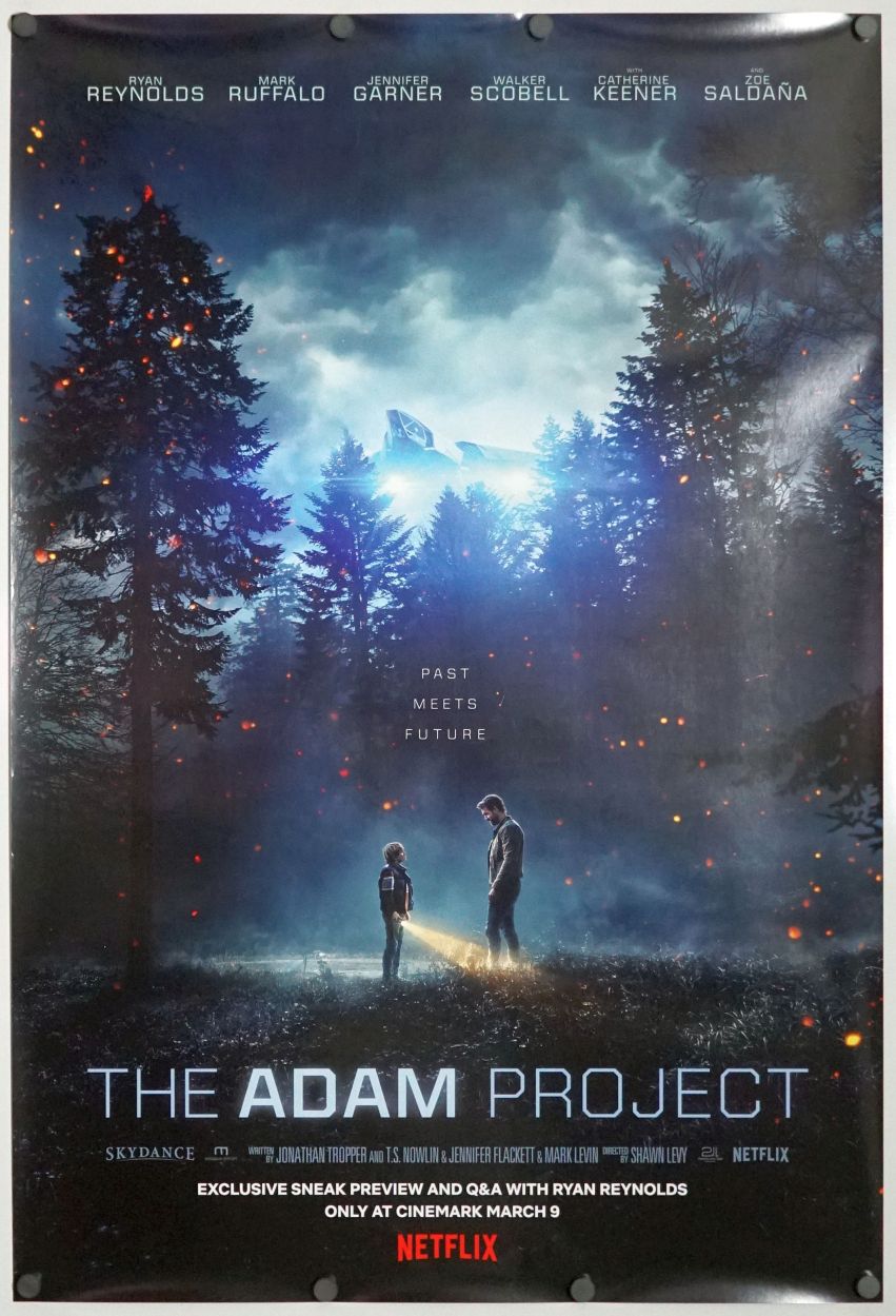 The Adam Project (2022) original theatrical movie poster - Final