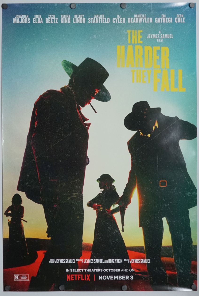 The Harder They Fall (2021) original theatrical movie poster - Final