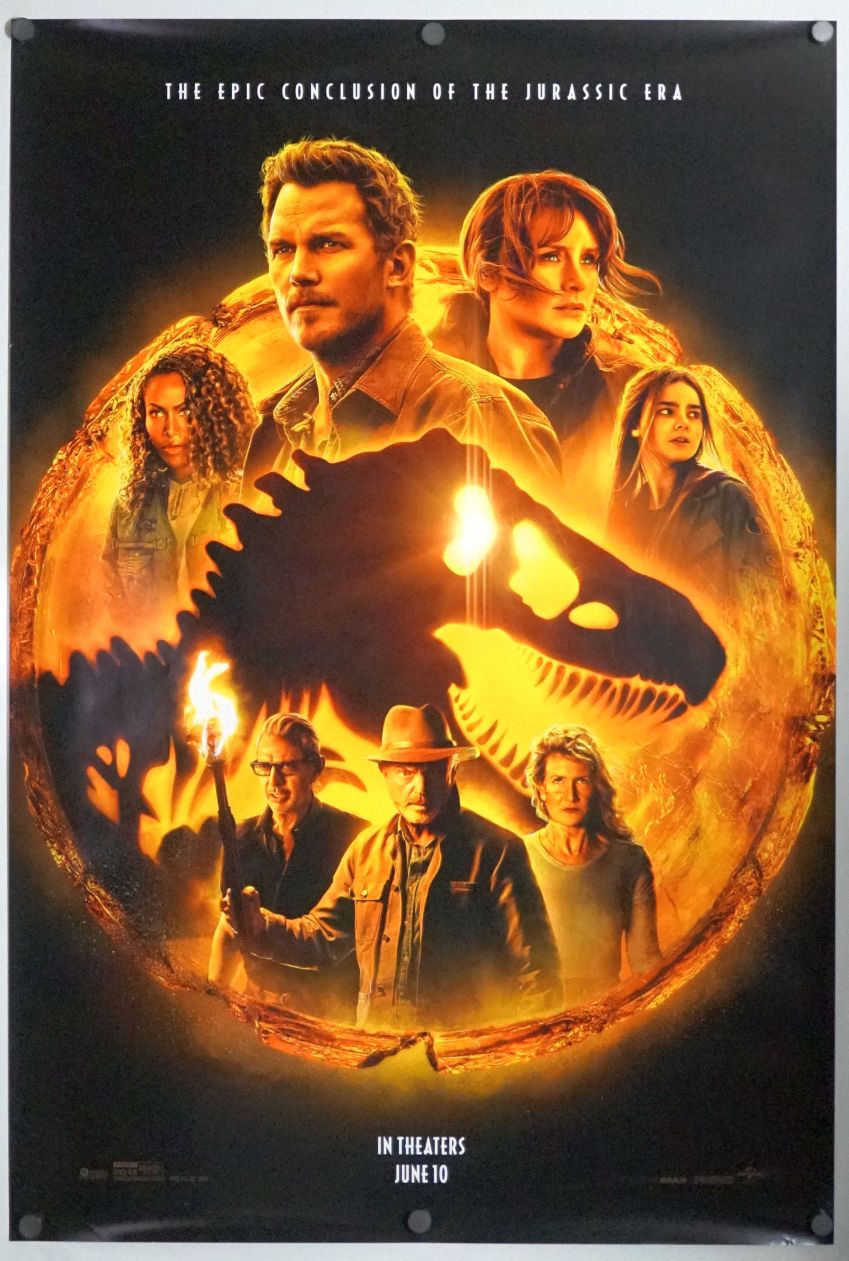Jurassic World: Dominion (2022) original theatrical movie poster - Advance Style B