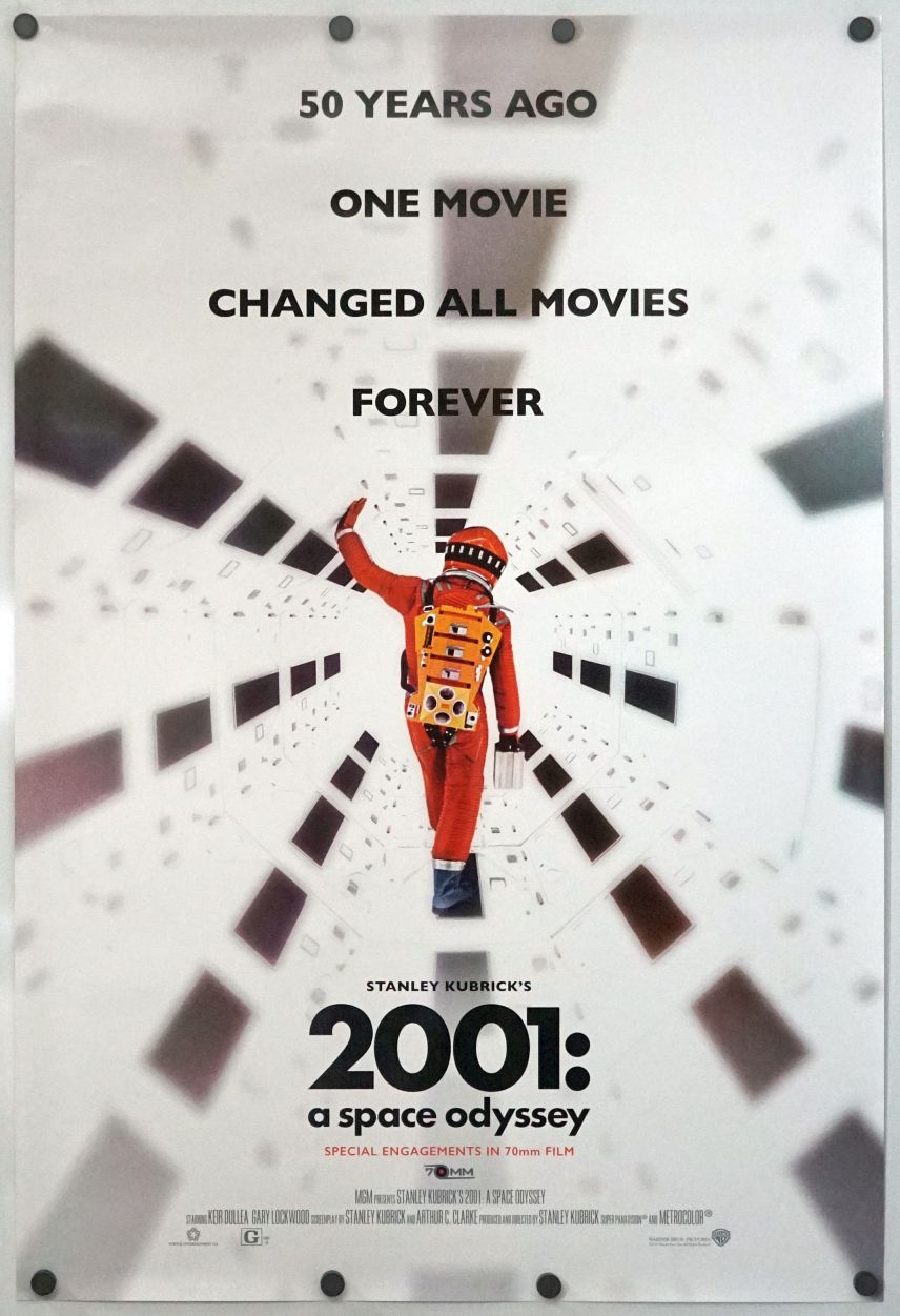 2001: A Space Odyssey (2018) original theatrical movie poster - Re-Release