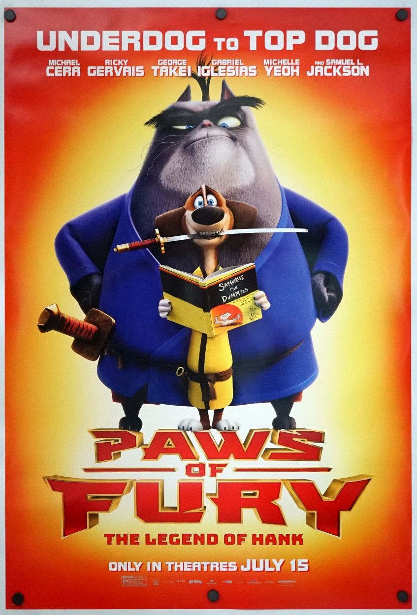 Paws of Fury: The Legend of Hank (2022) original theatrical movie poster - Advance