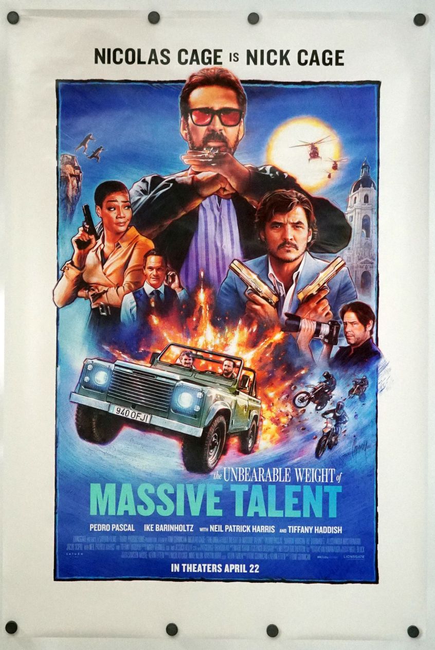 The Unbearable Weight of Massive Talent (2022) original theatrical movie poster - Style B