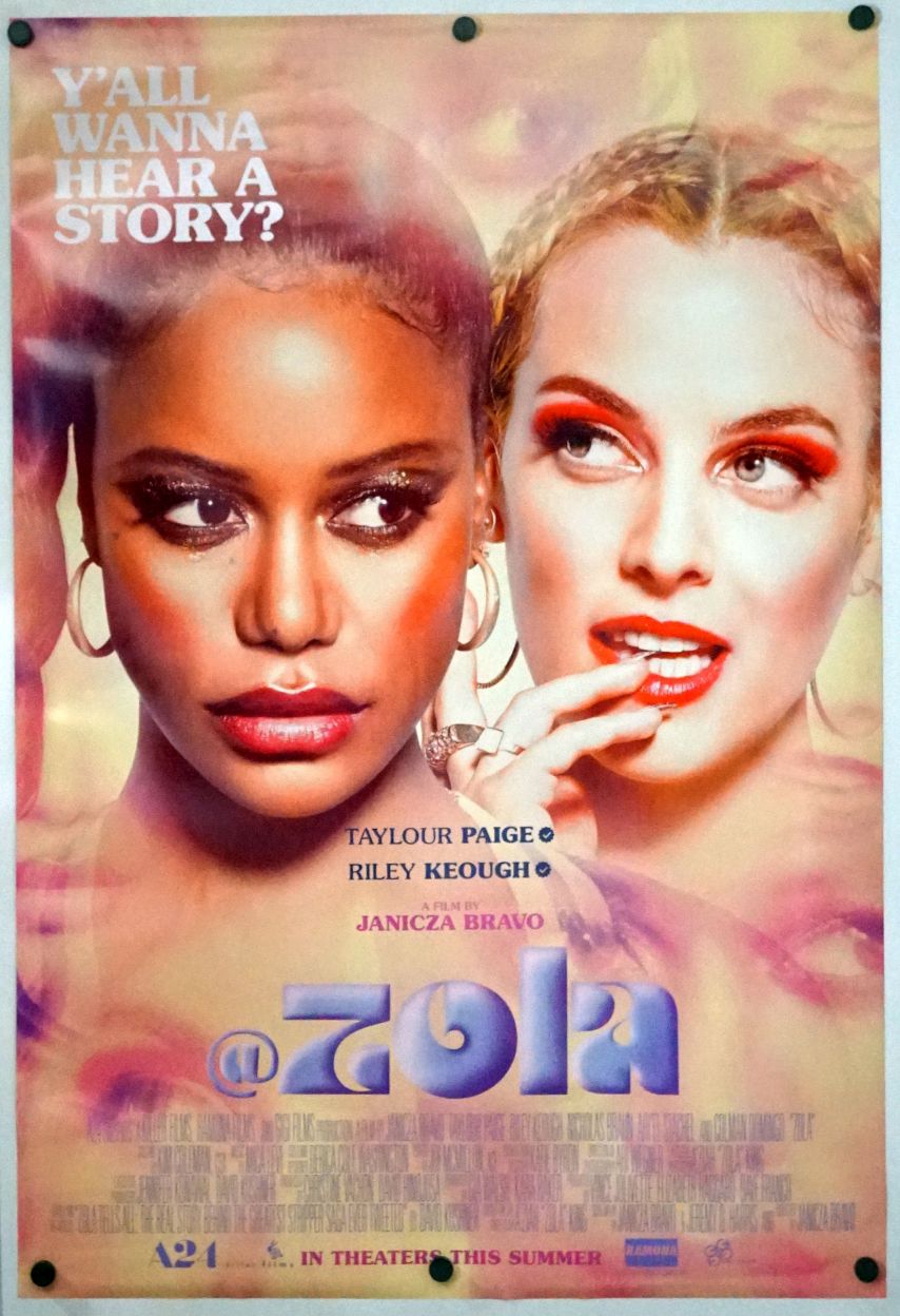 Zola (2021) original theatrical movie poster - Final