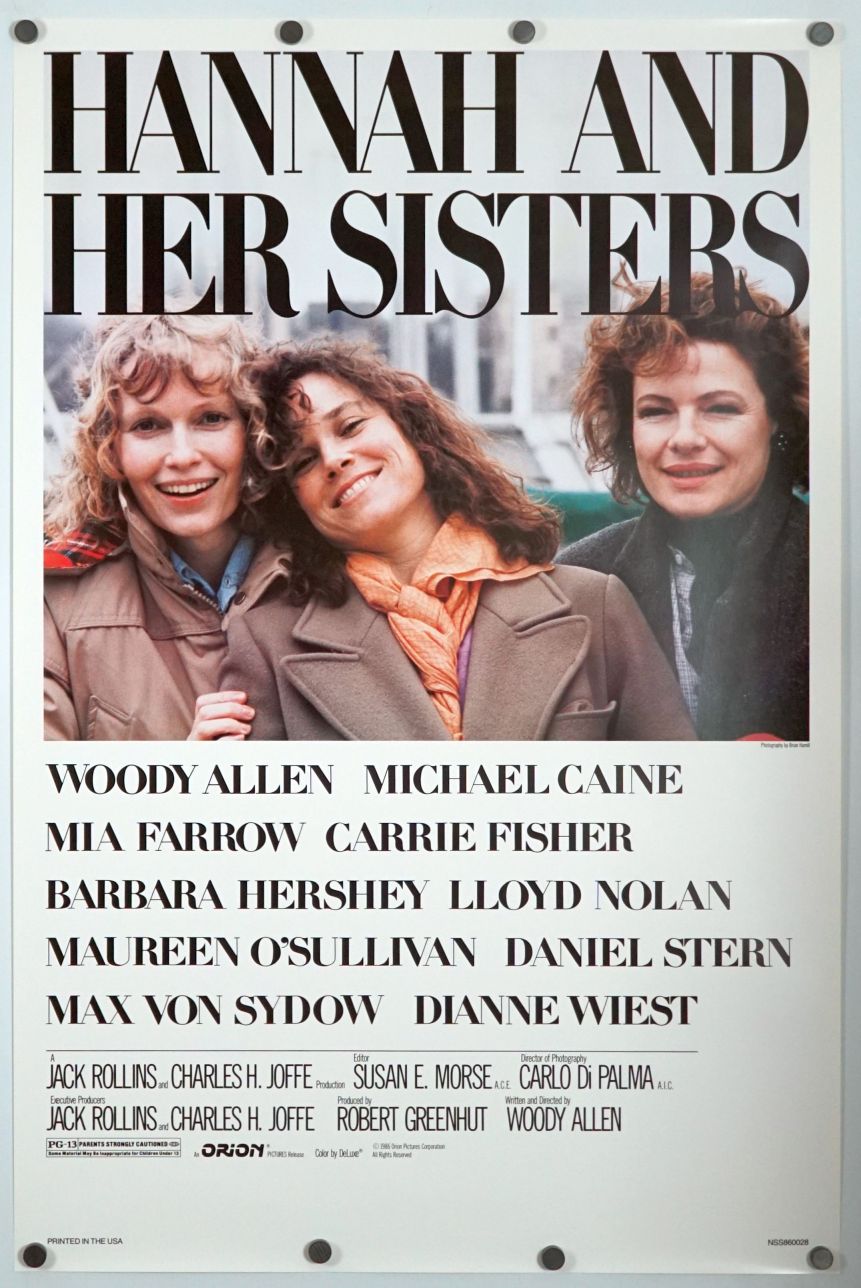 Hannah and Her Sisters (1986) original theatrical movie poster - Final