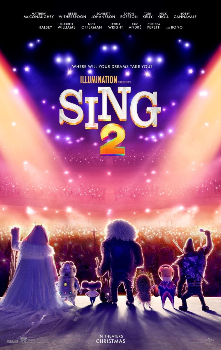 Sing 2 (2021) original theatrical movie poster - Advance Style B