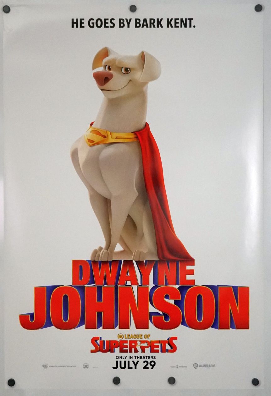 DC League of Super-Pets (2022) original theatrical movie poster - Advance Style B
