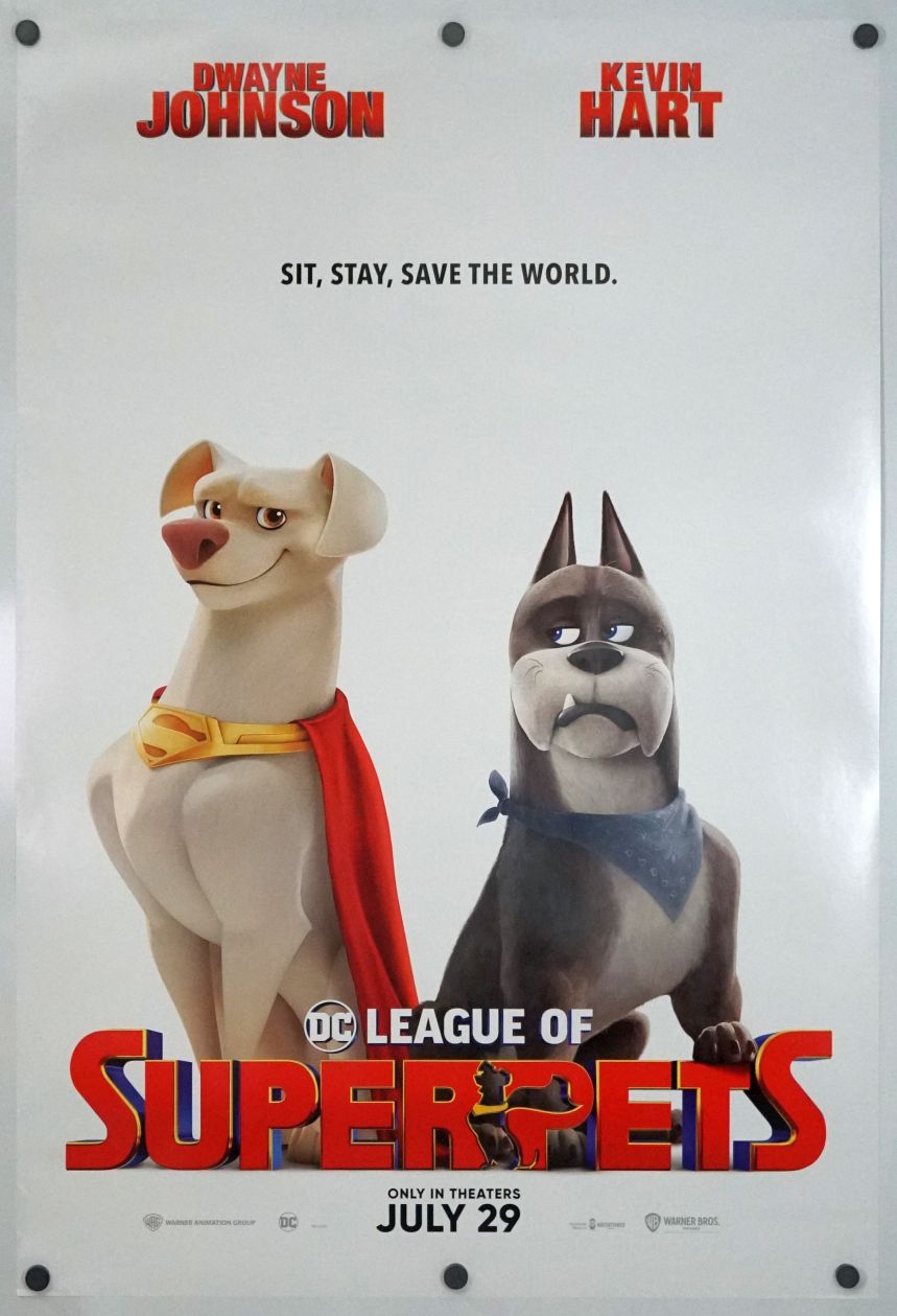 DC League of Super-Pets (2022) original theatrical movie poster - Advance Style C